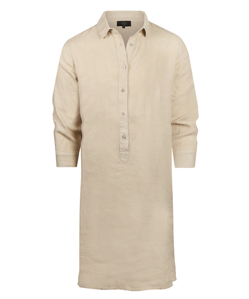 Dames Shirt Dress Linnen Milou | Beige