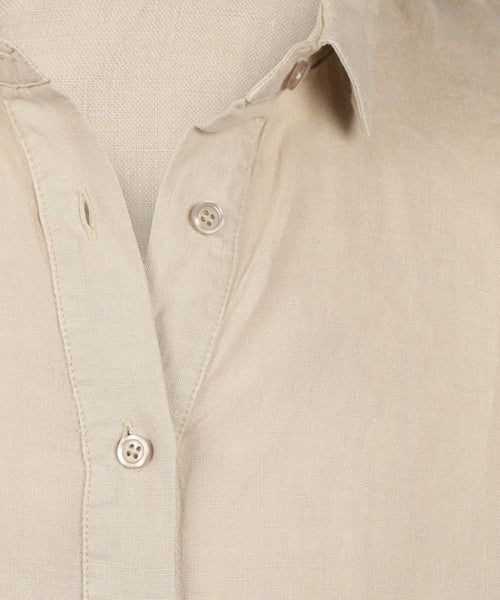 Dames Shirt Dress Linnen Milou | Beige