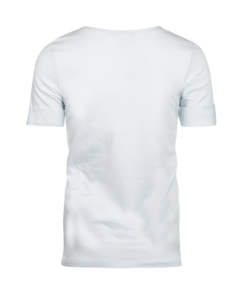 T-shirt Dames Opgerolde mouwen | Blauw