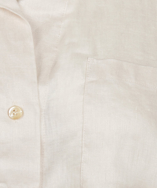 Repeat Linnen Dames Blouse | Beige
