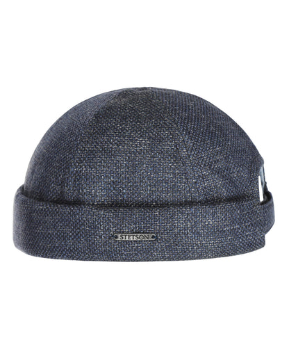 Stetson Docker Schurwolle/Leinen | Blau