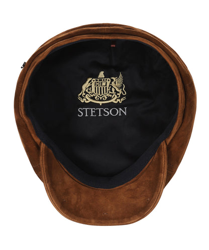 Stetson 6-Panel-Cap aus Ziegenveloursleder | Braun