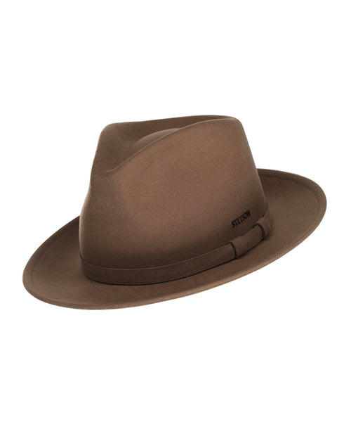 Soft Felt Fedora Hoed | Midden Bruin