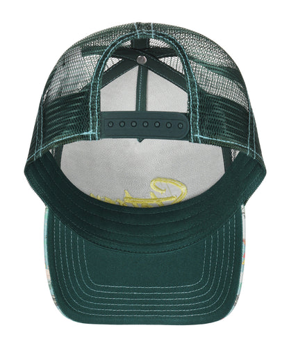 Stetson Trucker Cap mit Aloha-Muster | Grün