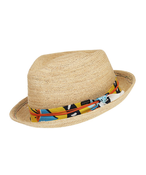 Crochet Festival Player Raffia Hoed | Naturel