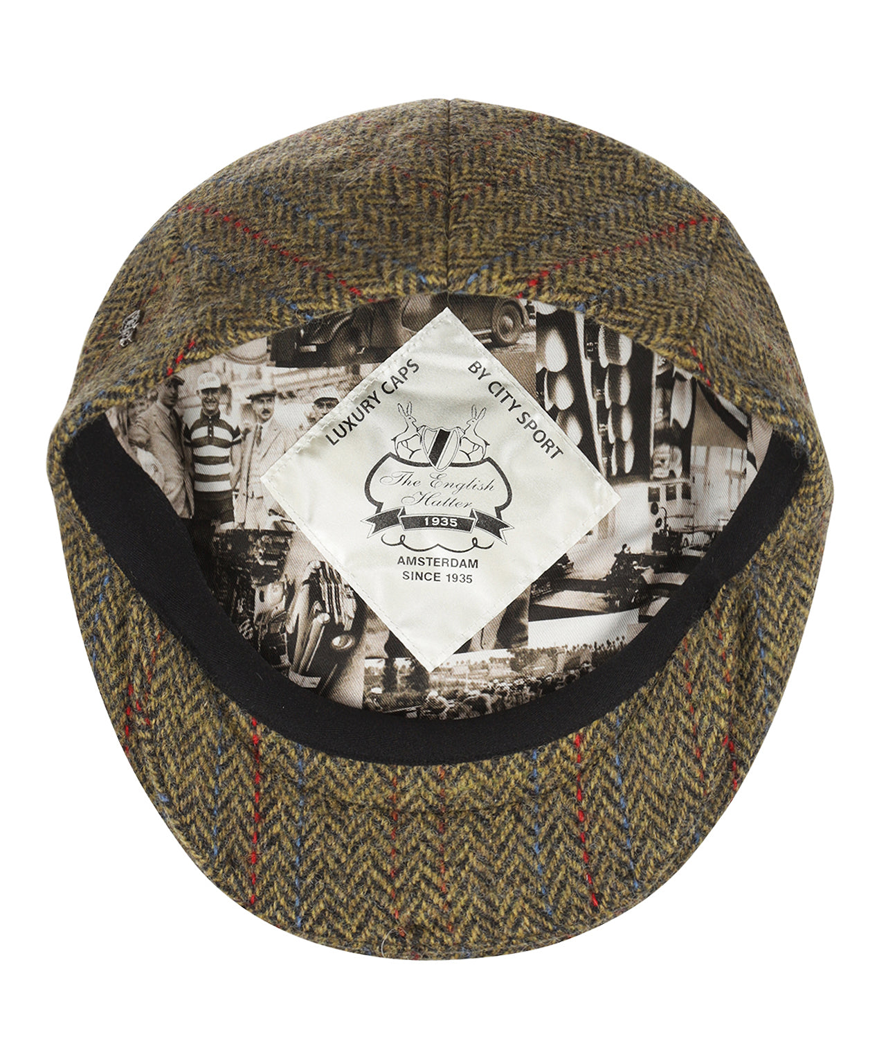 Klassieke Cap | Bruin Herringbone