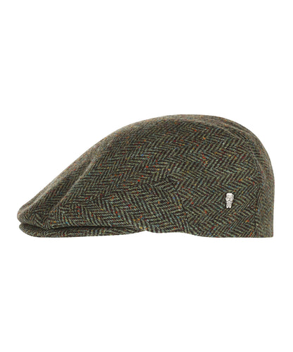 Klassieke Cap | Groen Herringbone Donegal