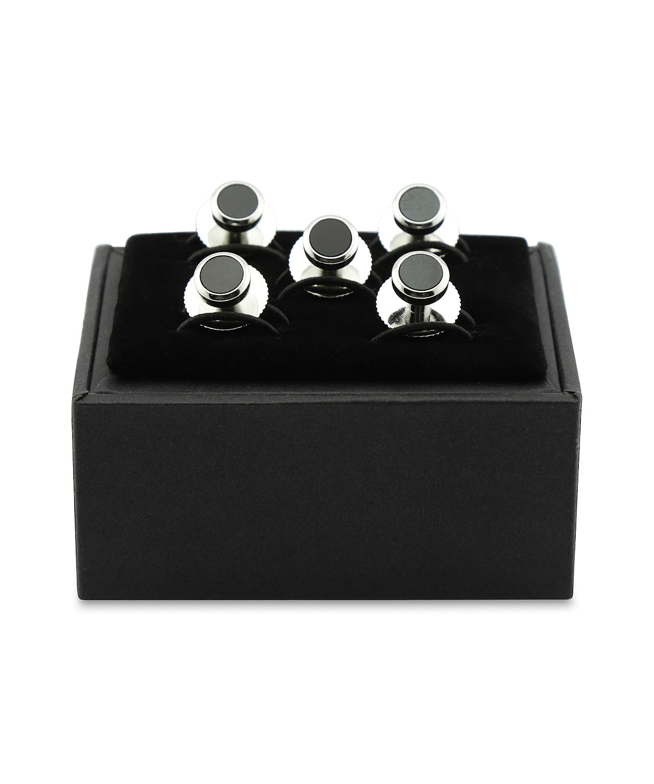Dress Studs per set 5 stuks | Zilver Zwart