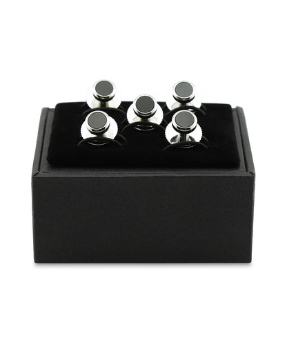 Dress Studs per set 5 stuks | Zilver Zwart