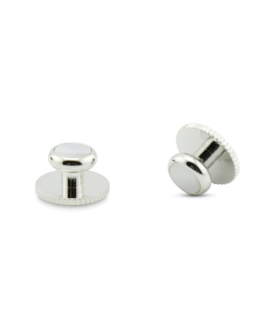 Dress Studs per set 5 stuks | Zilver Wit