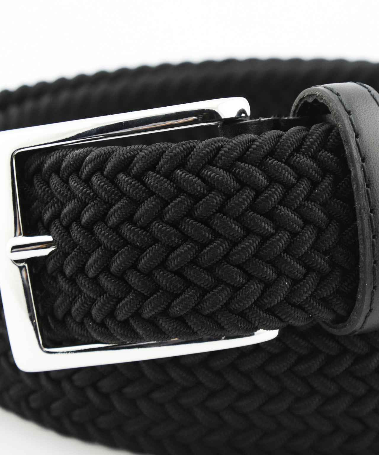 Gevlochten Riem | Zwart
