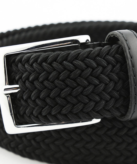 Gevlochten Riem | Zwart