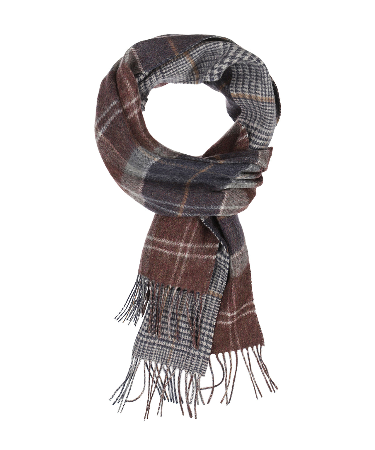 Sjaal Dramside Reversible | Midnight Oak Tartan