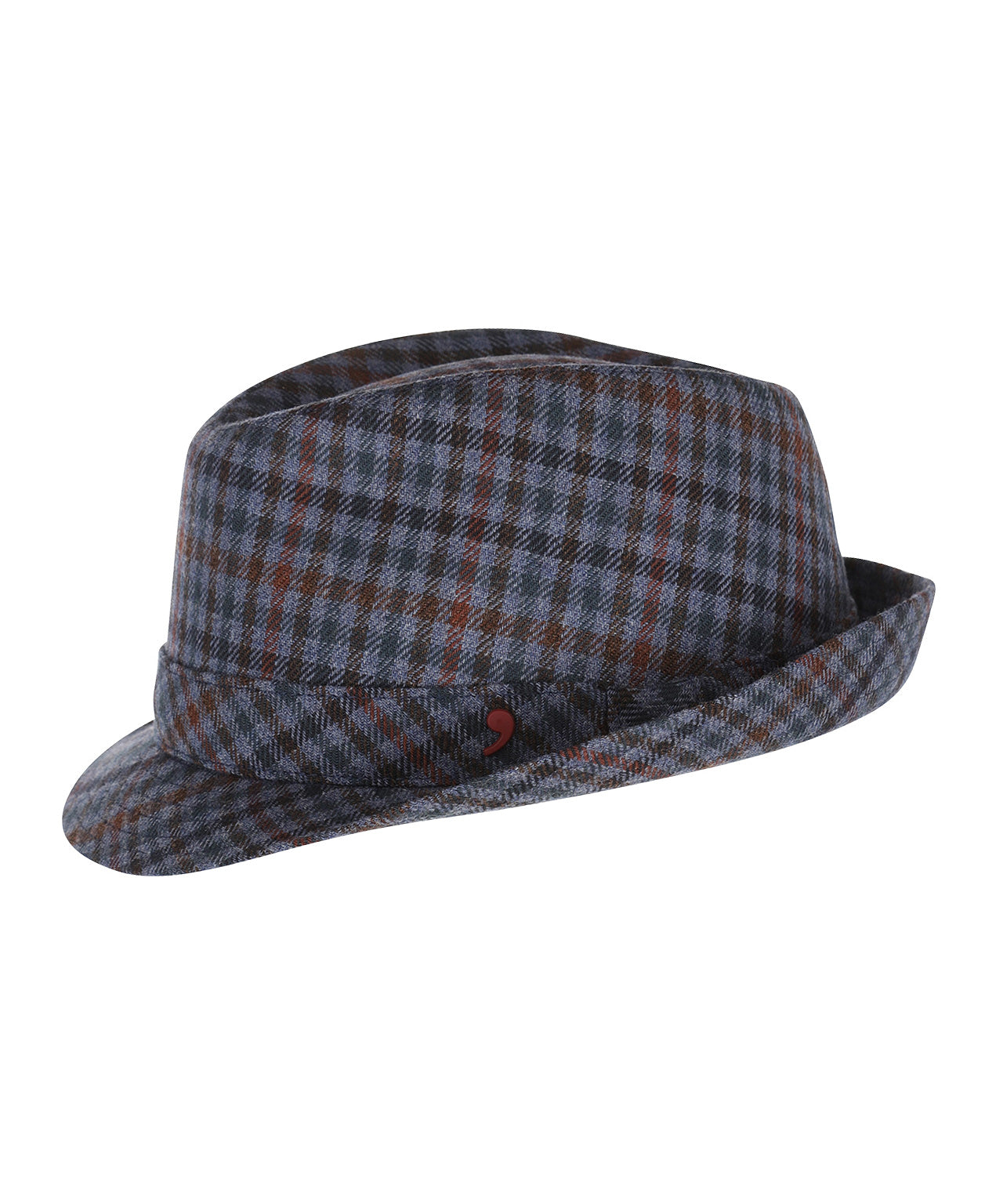 Trilby Hoed Ruit | Blauw Rood Ruit