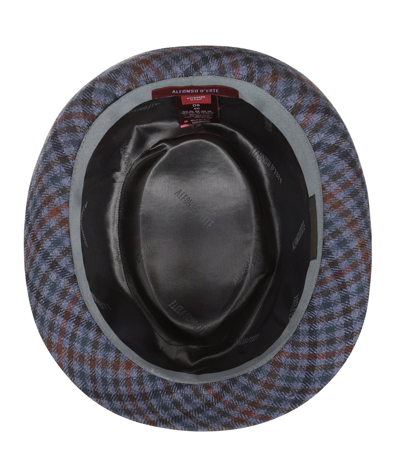 Trilby Hoed Ruit | Blauw Rood Ruit