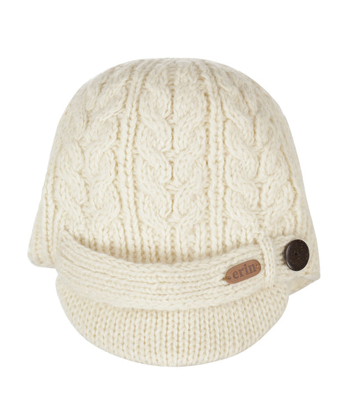 Muts Aran Cable Dames | Wit