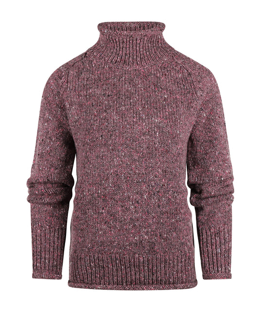 Dames Kol Pullover | Dark Mauve
