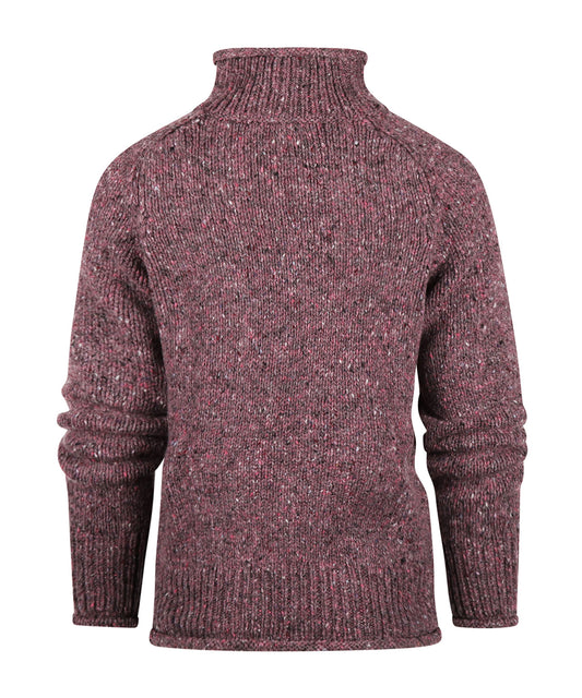 Dames Kol Pullover | Dark Mauve