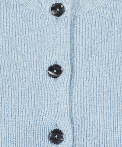 Harley of Scotland Dames Knoop Vest | Blauw