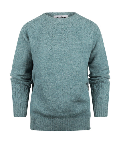 Harley Dames Ronde Hals Pullover | Oribe Green
