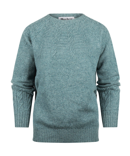 Harley Dames Ronde Hals Pullover | Oribe Green