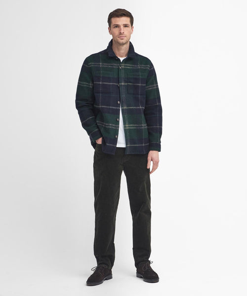 Barbour Chapter Tailored Check Overshirt | Groen