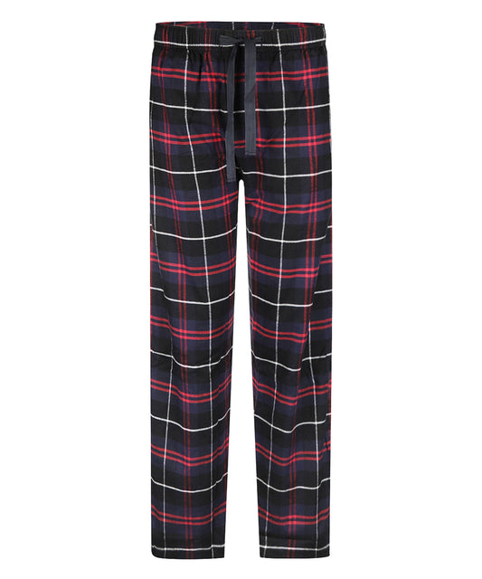 Pyjama  broek flannel | Navy Rood Tartan