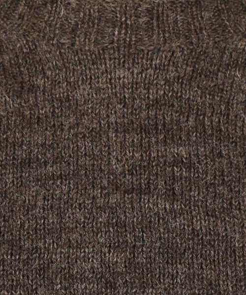 Harley of Scotland Ronde Hals Pullover | Grijs