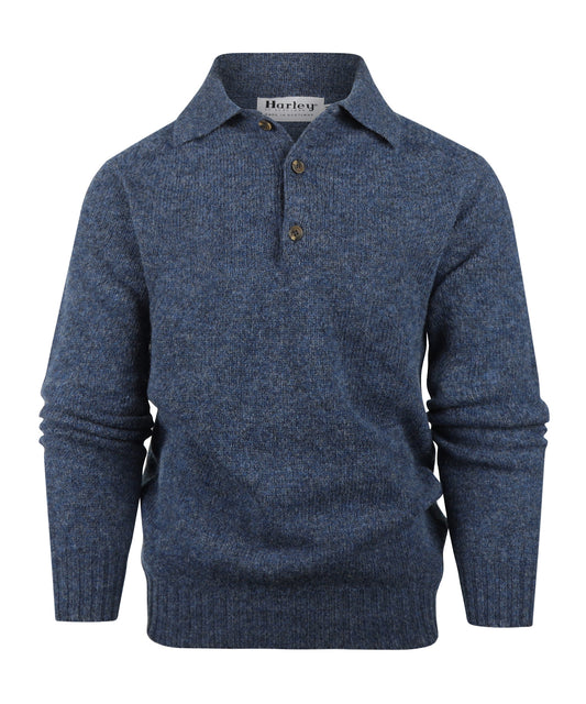 Harley Pullover Polo Kraag | Denim