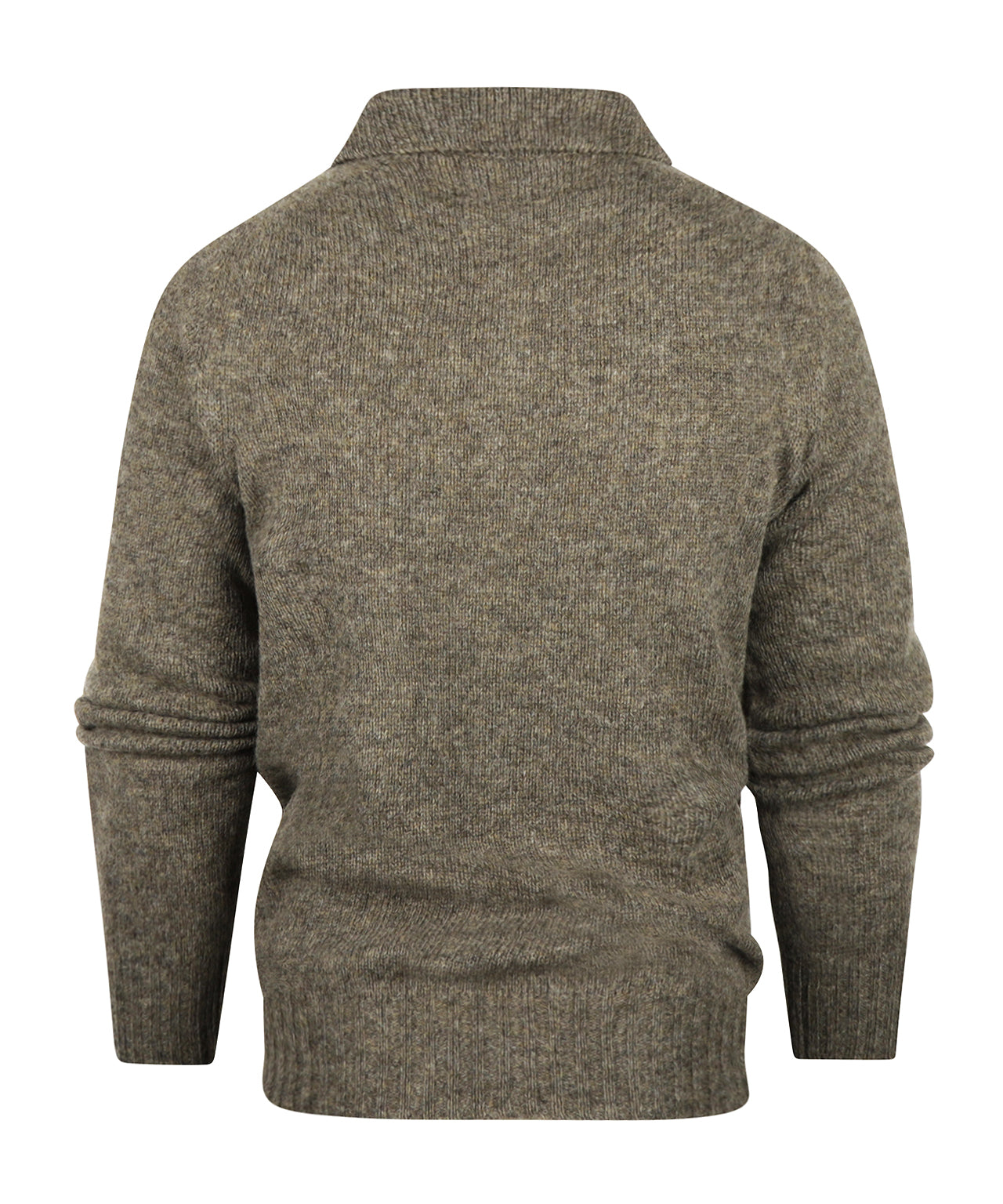 Harley of Scotland Polo Collar Pullover | Brown