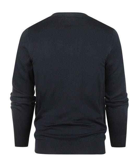 Pima Cotton Crew Neck | Navy