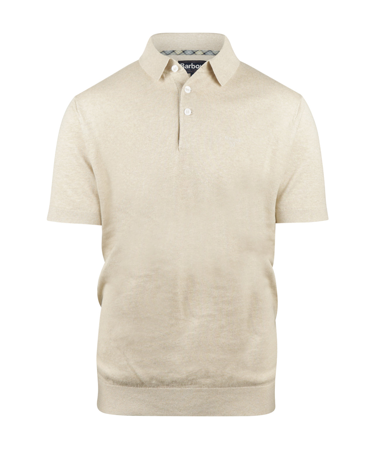 Barbour Muston Linen Blend Polo | Beige