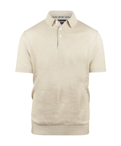 Barbour Muston Linen Blend Polo | Beige