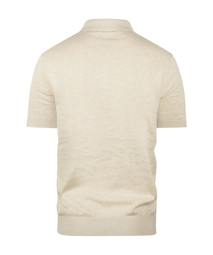 Barbour Muston Linen Blend Polo | Beige