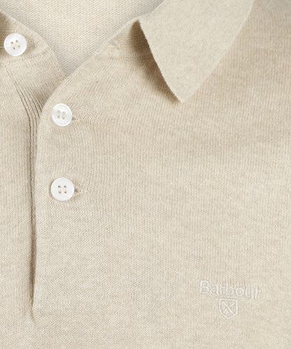 Barbour Muston Linen Blend Polo | Beige