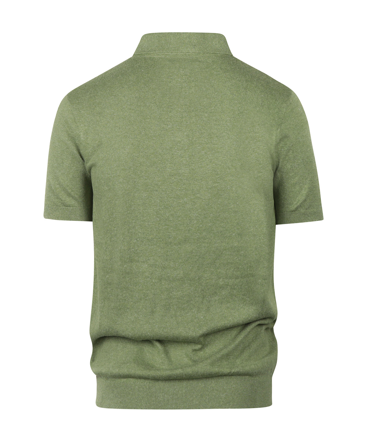 Muston linnen Blend Polo | Laurel Green