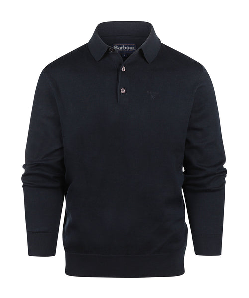 Barbour Pima Cotton Knitted Polo | Navy Blauw