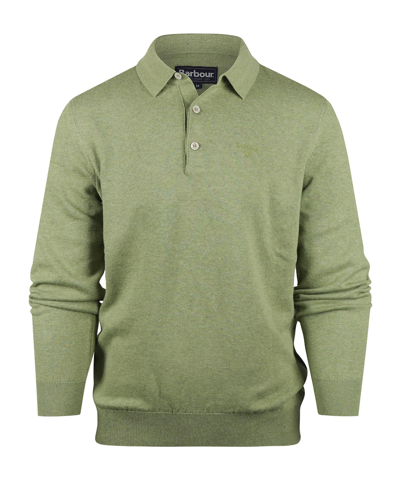Barbour Pima Cotton Knitted Polo | Green