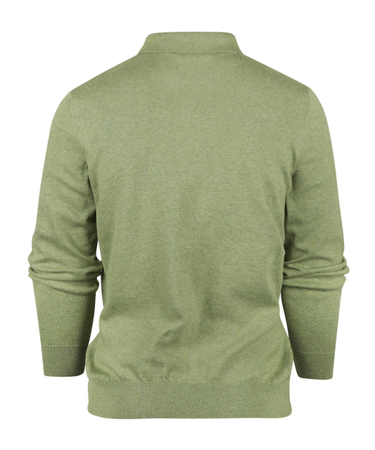 Pima Cotton Knitted Polo | Laurel Green