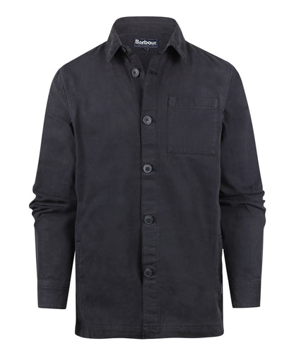 Regular Washed Overshirt | Navy