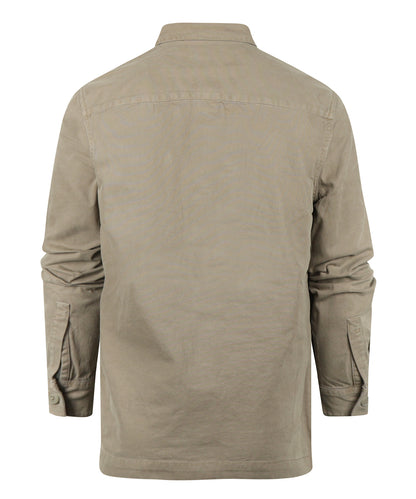 Regular Washed Overshirt | Smokey Olive