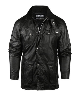 Barbour Intl. Duke Wax Jacket | Zwart