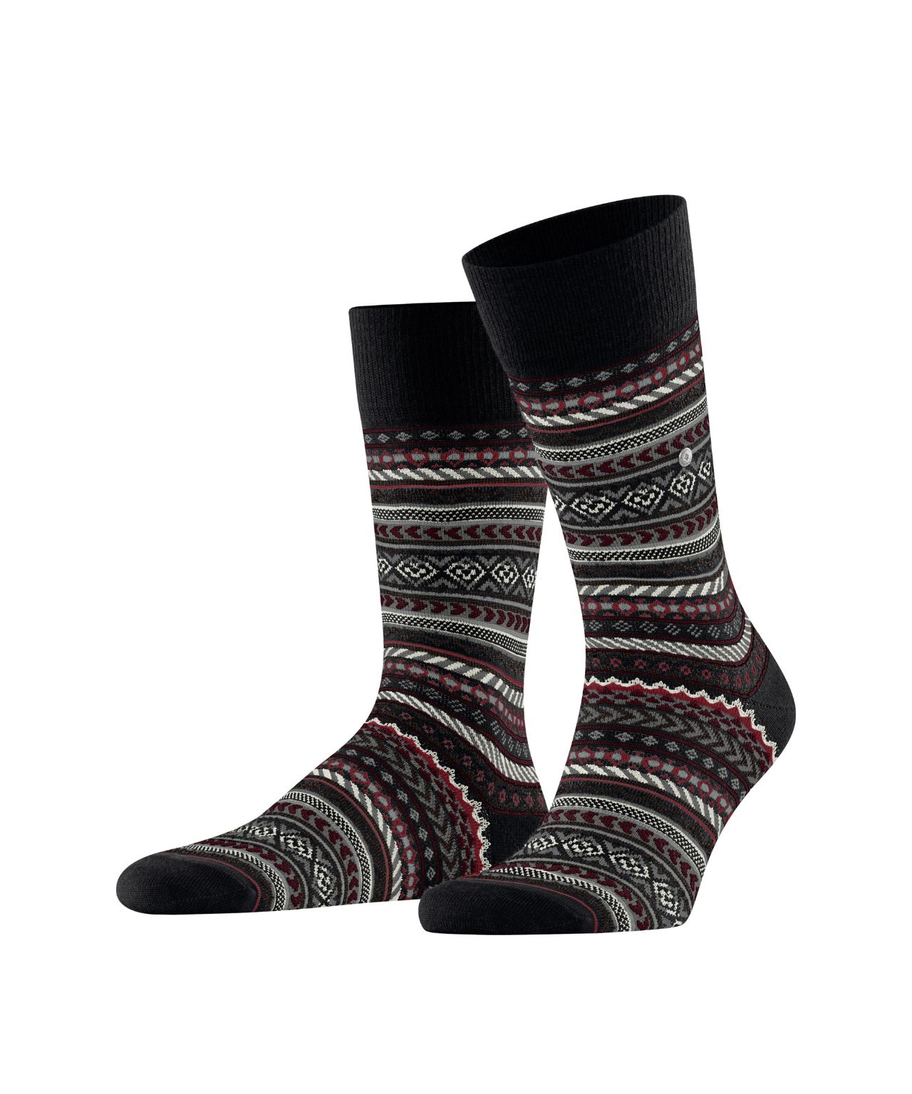 Fairisle Sok | Black design Fair Isle