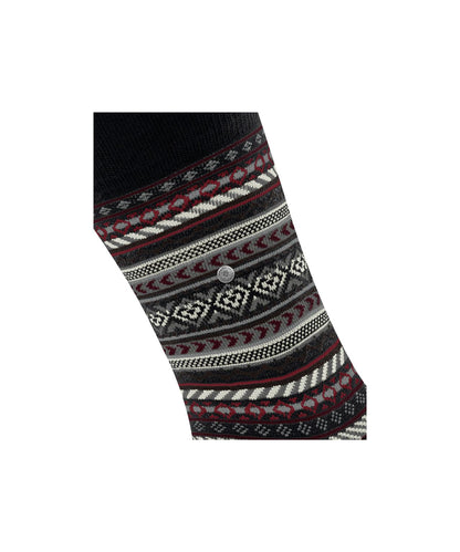 Fairisle Sok | Black design Fair Isle