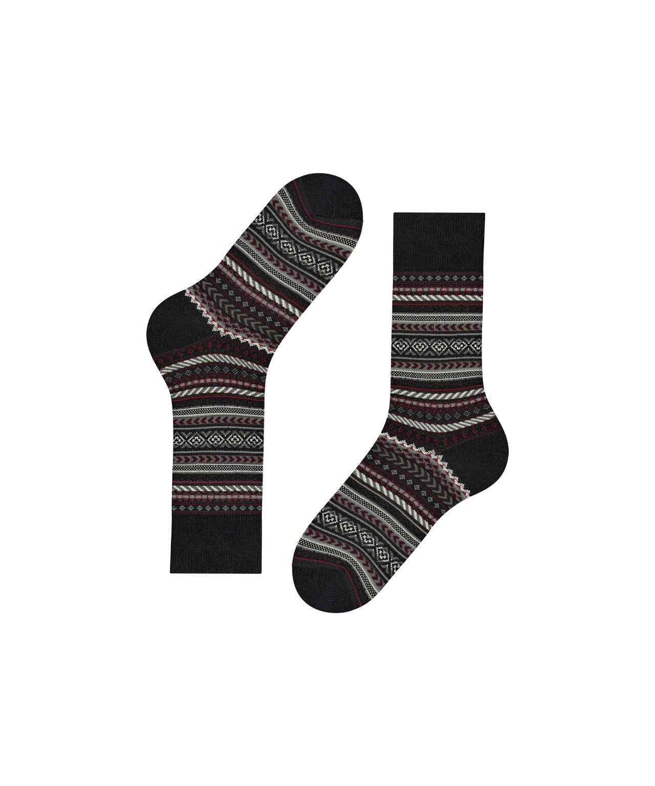 Fairisle Sok | Black design Fair Isle