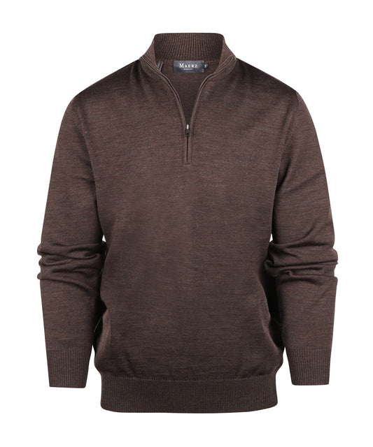 Rits Pullover | Bruin