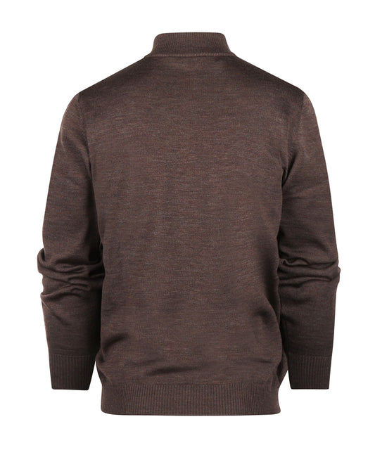 Rits Pullover | Bruin