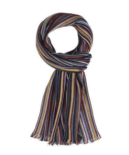 Sjaal gebreid 40X180 | Geel Multi