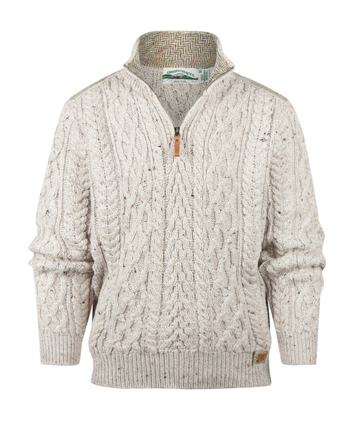 Pullover Half Zip | Beige