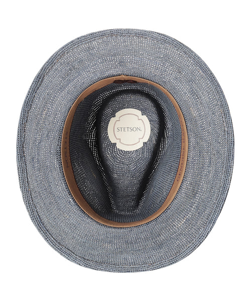 Stetson Traveller Raffia Chrochet | Denim Blauw
